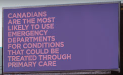 Statistic: Canadians are the most likely to us emergency department for conditions that could be treated through primary care